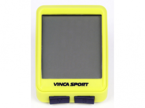 велокомпьютер Vinca Sport V-1507 беспроводной, 12 функций, лайм/черный