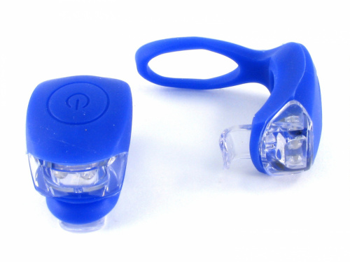 фара передняя Vinca Sport VL 267-2B синие (2диода бел.свеч, 2 диода крас.свеч,2 режима)