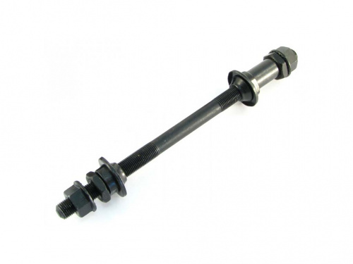 ось задней втулки 3/8"*175 мм, с гайками,сталь