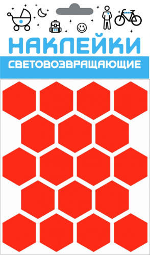набор наклеек светоотражающих (Сота) красный