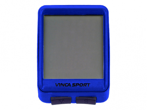 велокомпьютер Vinca Sport V-1507  беспроводной, 12 функций, синий с черным