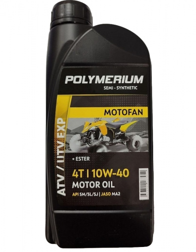 масло Motofan 504 10W-40 4-х тактное полусинтетическое для мотоциклов 1 л 