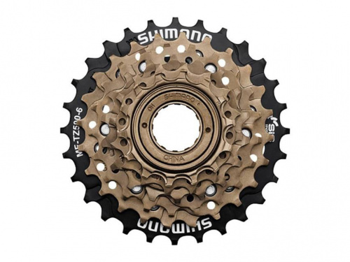 звездочка велосипеда задняя Shimano MF-TZ500 трещотка, 6 ск. 14-28Т