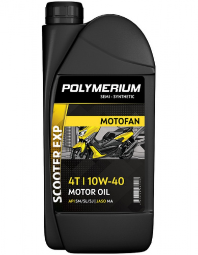 масло Motofan SCOOTER EXP 10W-40 4-х тактное синтетическое для мопедов скутеров 1 л (12)
