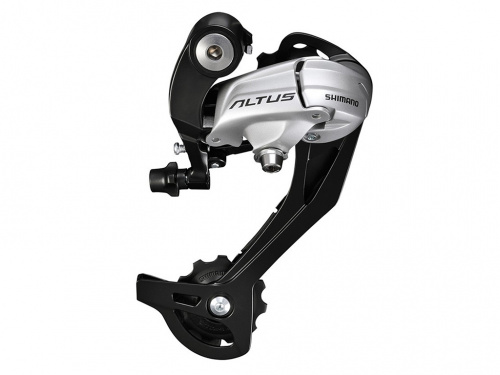 переключатель скоростей задний Shimano Altus M370 SGS 9 ск, серебро
