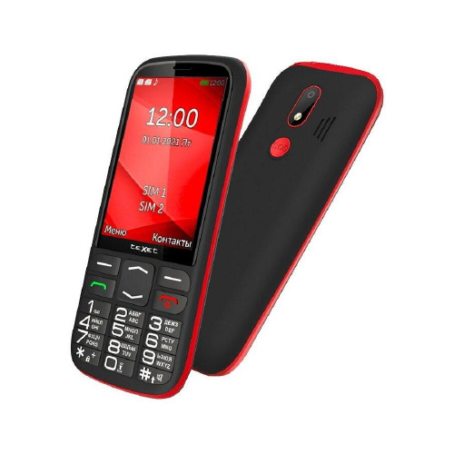 мобильный телефон teXet TM-321 черный-красный